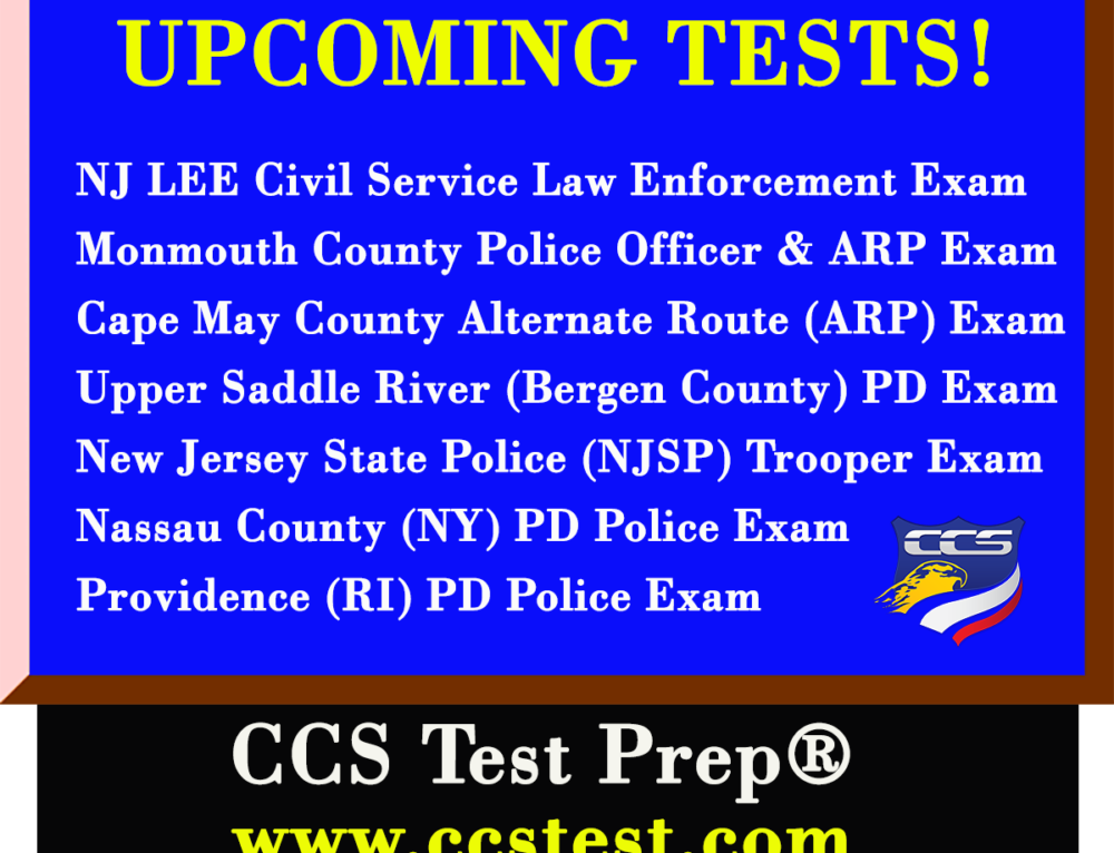 Nassau County (NY) Police Exam Coming Soon! CCS Test Prep® Program
